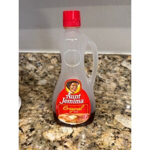 Aunt Jemima Original Syrup Bottle 24oz Vintage Discontinued Branding Collectible